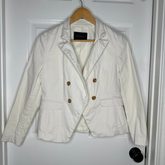 Banana Republic Jackets & Blazers - WOMEN'S BANANA REPUBLIC CREAM BLAZER US SIZE SMALL PETITE